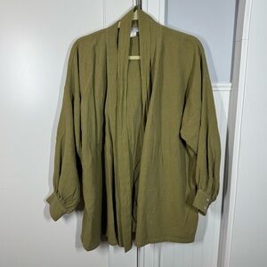 Maurie & Eve Designer Indus Kimono Top in green size 2 100% cotton